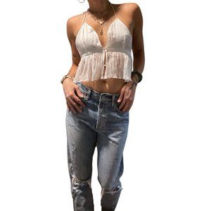 TROIS the Label open front Milla cami 100% silk